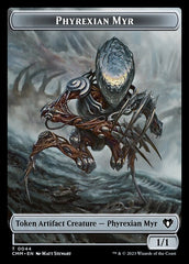 Treasure // Phyrexian Myr Double-Sided Token [Commander Masters Tokens] | The CG Realm