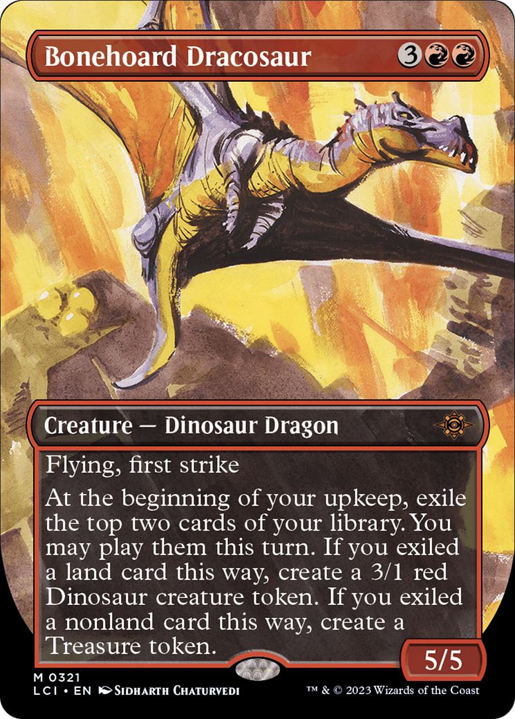 Bonehoard Dracosaur (Borderless) [The Lost Caverns of Ixalan] | The CG Realm