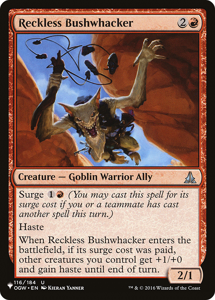 Reckless Bushwhacker [The List Reprints] | The CG Realm