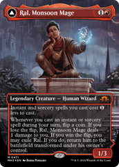 Ral, Monsoon Mage // Ral, Leyline Prodigy (Borderless) (Textured Foil) [Modern Horizons 3] | The CG Realm