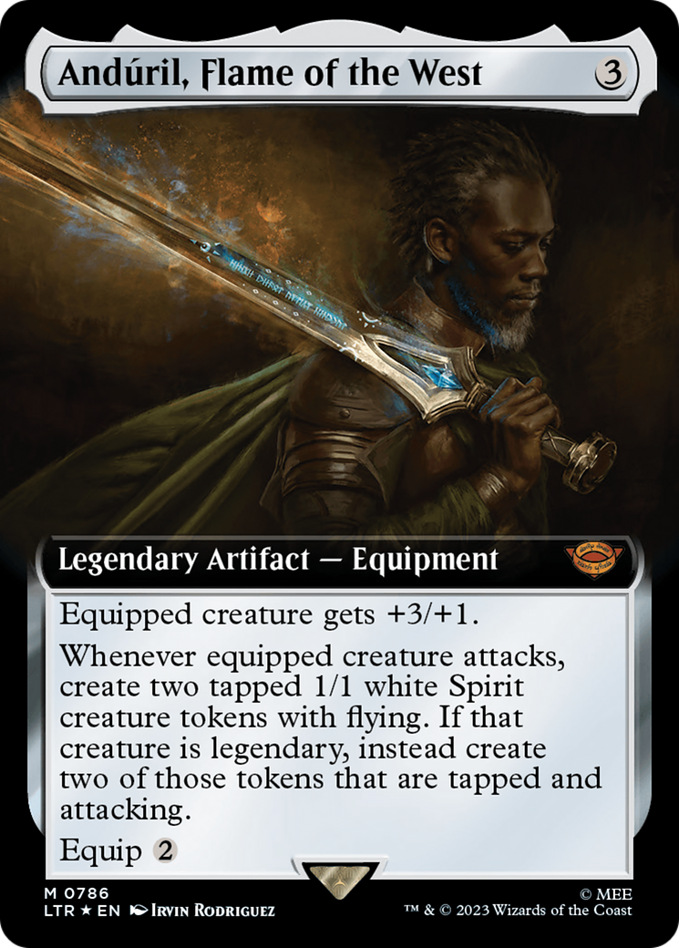 Anduril, Flame of the West (Extended Art) (Surge Foil) [The Lord of the Rings: Tales of Middle-Earth] | The CG Realm