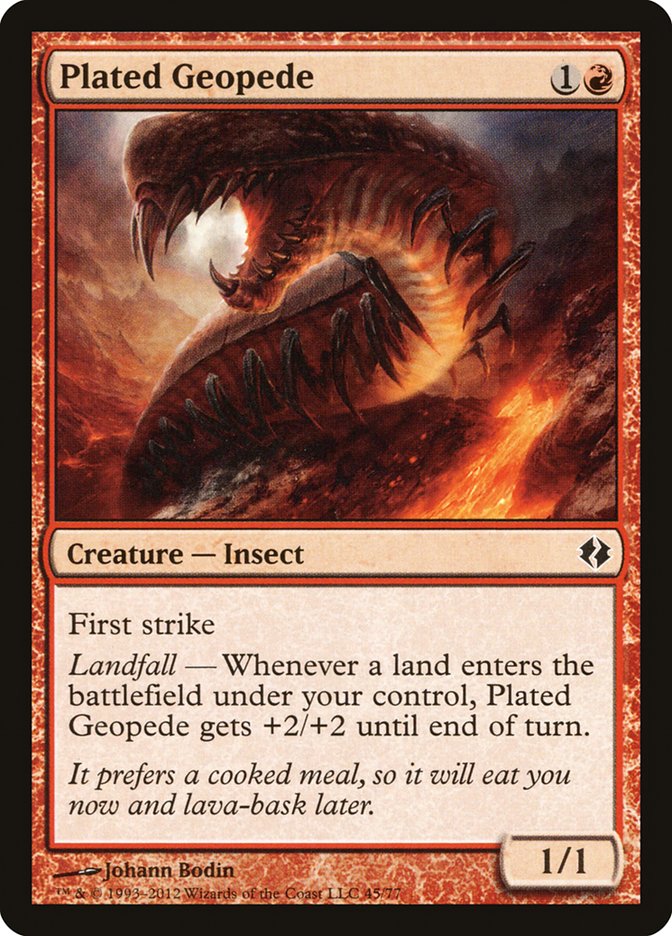 Plated Geopede [Duel Decks: Venser vs. Koth] | The CG Realm