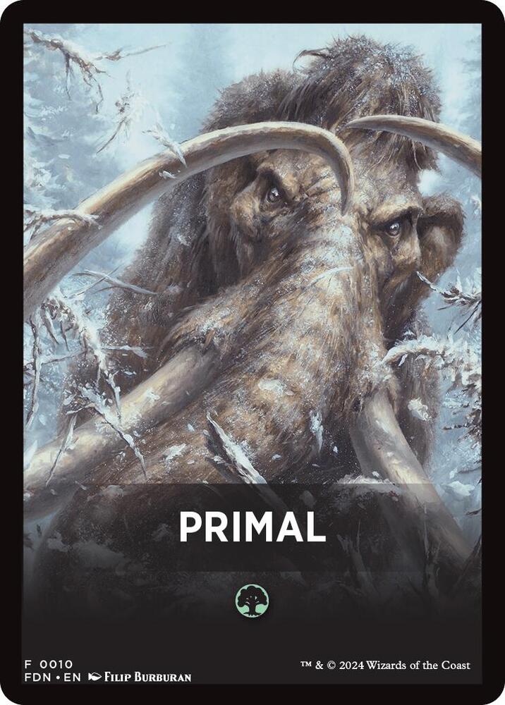 Primal Theme Card [Foundations Tokens] | The CG Realm