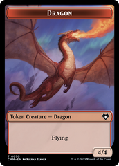 Dragon // Kor Ally Double-Sided Token [Commander Masters Tokens] | The CG Realm