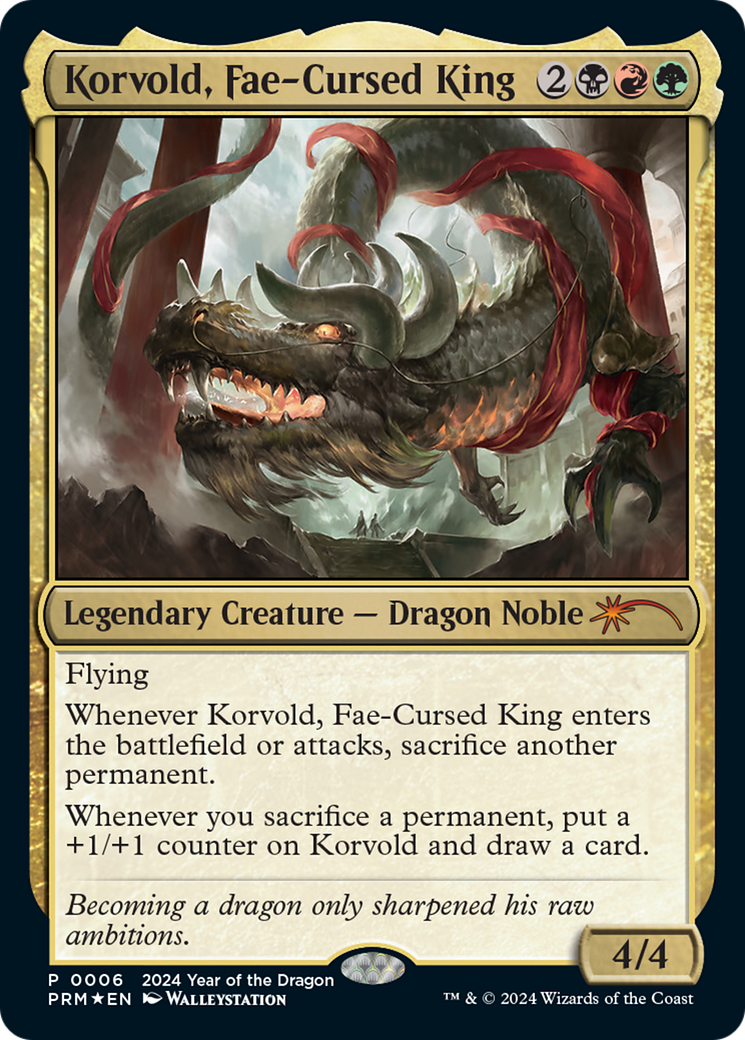 Korvold, Fae-Cursed King (Year of the Dragon 2024) [Standard Showdown Promos] | The CG Realm