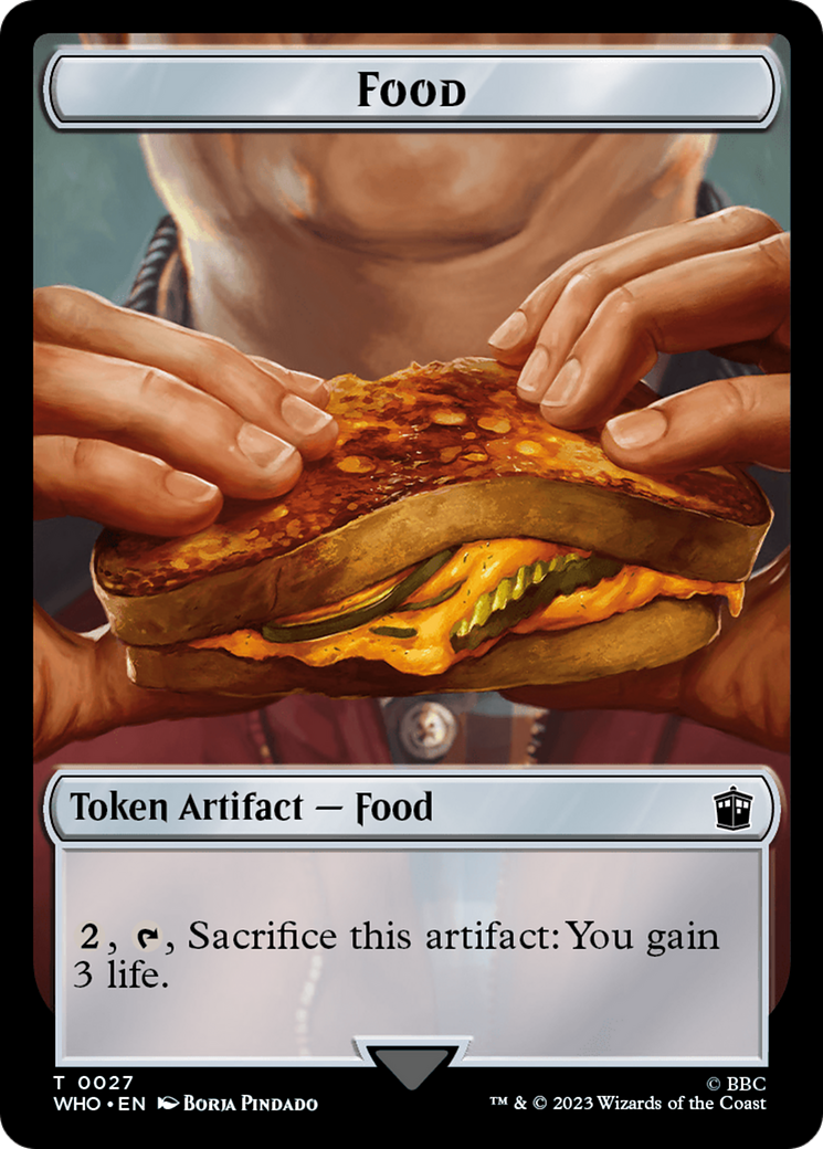 Alien Warrior // Food (0027) Double-Sided Token [Doctor Who Tokens] | The CG Realm