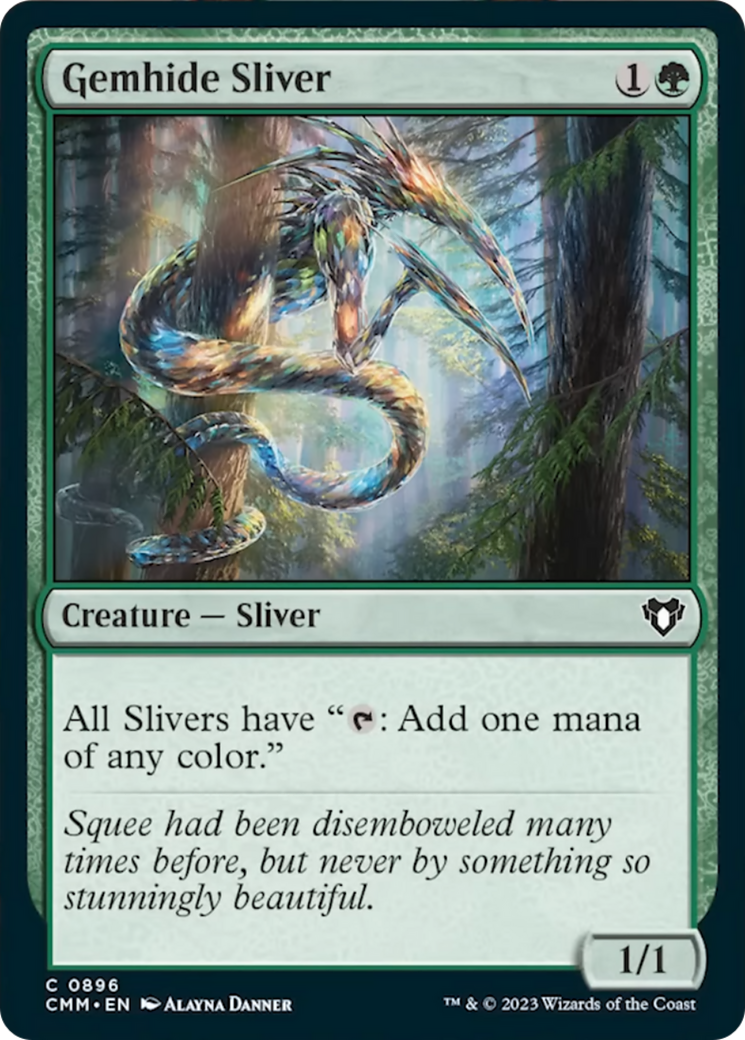 Gemhide Sliver [Commander Masters] | The CG Realm