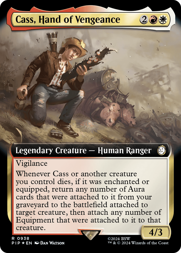 Cass, Hand of Vengeance (Extended Art) (Surge Foil) [Fallout] | The CG Realm