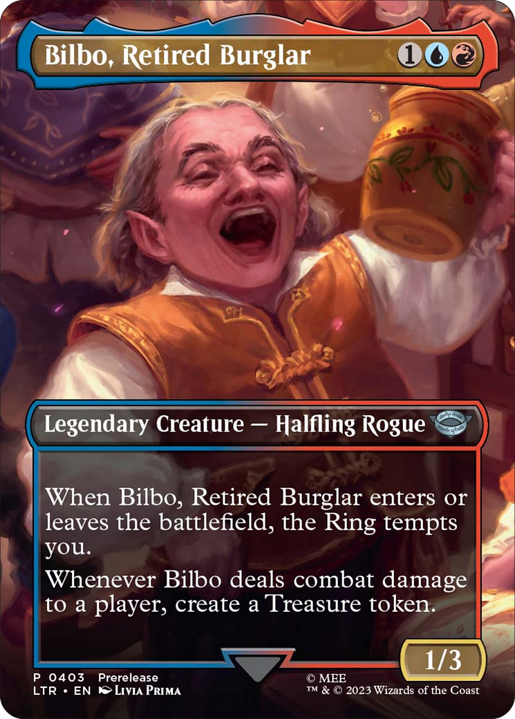 Bilbo, Retired Burglar (Borderless Alternate Art) [The Lord of the Rings: Tales of Middle-Earth] | The CG Realm