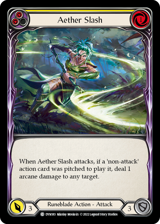 Aether Slash (Yellow) [DYN183] (Dynasty) | The CG Realm