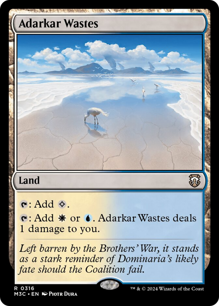 Adarkar Wastes (Ripple Foil) [Modern Horizons 3 Commander] | The CG Realm