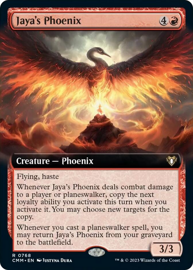 Jaya's Phoenix (Extended Art) [Commander Masters] | The CG Realm