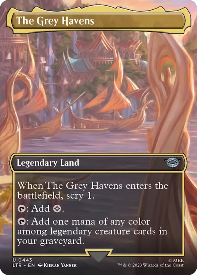 The Grey Havens (Borderless Alternate Art) [The Lord of the Rings: Tales of Middle-Earth] | The CG Realm