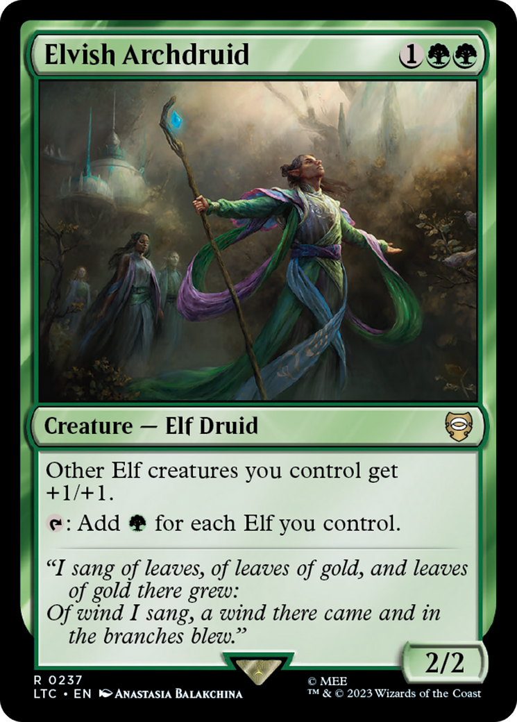 Elvish Archdruid [The Lord of the Rings: Tales of Middle-Earth Commander] | The CG Realm