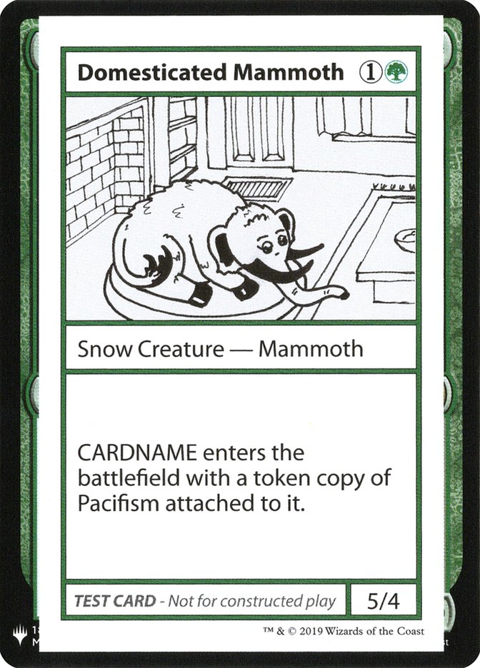 Domesticated Mammoth [Mystery Booster Playtest Cards] | The CG Realm