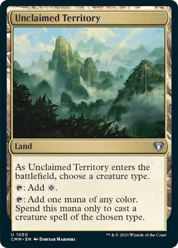 Unclaimed Territory [Commander Masters] | The CG Realm