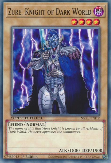 Zure, Knight of Dark World [SGX3-ENI12] Common | The CG Realm