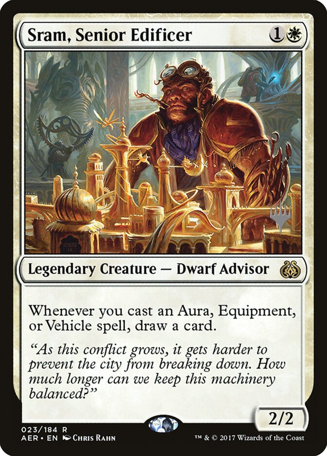 Sram, Senior Edificer [Aether Revolt Promos] | The CG Realm