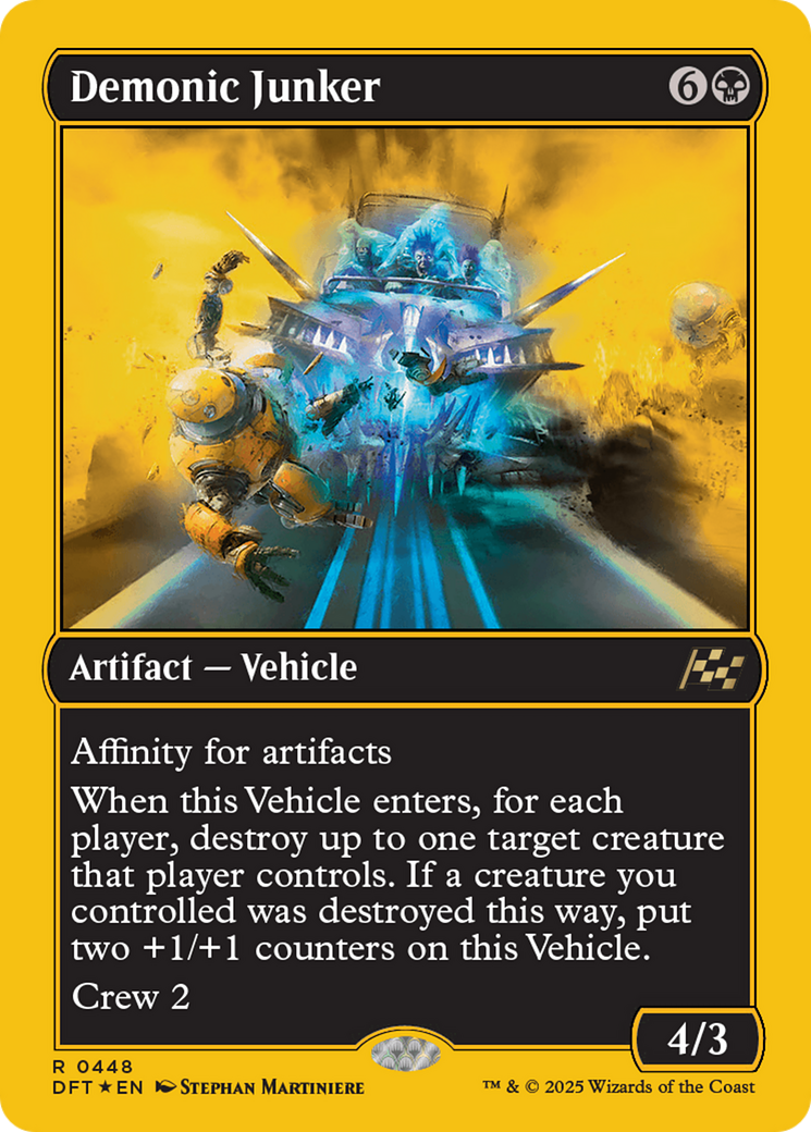 Demonic Junker (First-Place Foil) [Aetherdrift] | The CG Realm