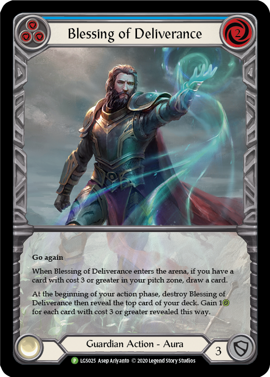 Blessing of Deliverance (Blue) [LGS025] (Promo) | The CG Realm