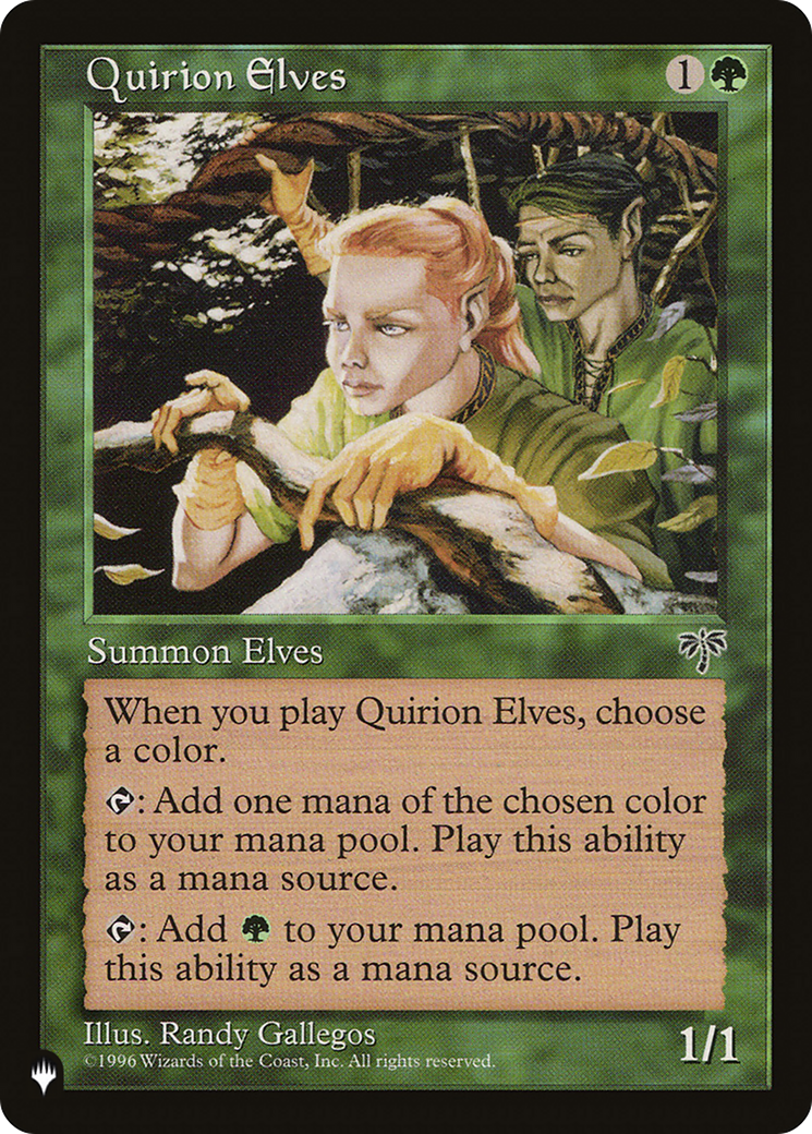 Quirion Elves [The List Reprints] | The CG Realm