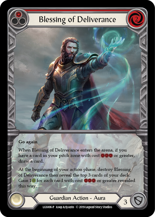 Blessing of Deliverance (Red) [LGS006-P] (Promo)  1st Edition Normal | The CG Realm