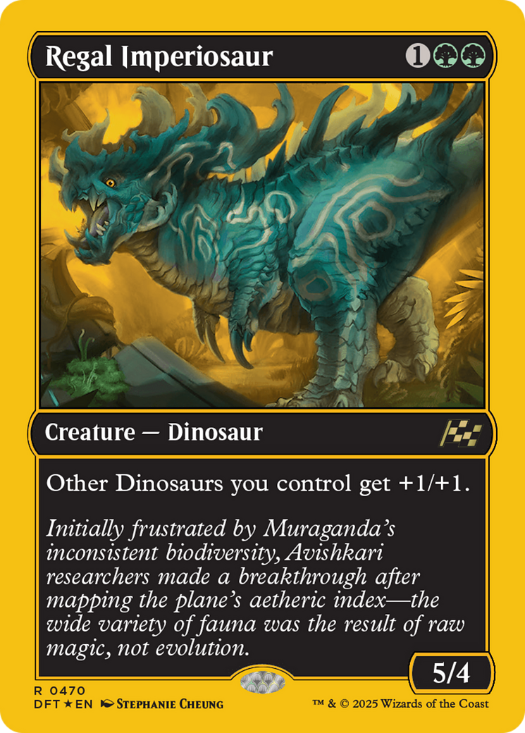 Regal Imperiosaur (First-Place Foil) [Aetherdrift] | The CG Realm