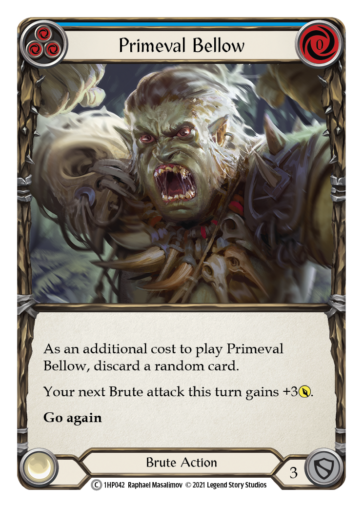 Primeval Bellow (Blue) [1HP042] (History Pack 1) | The CG Realm