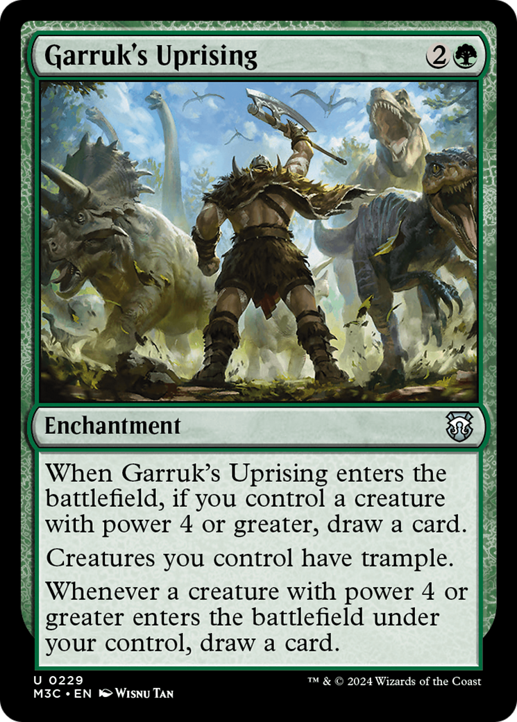 Garruk's Uprising (Ripple Foil) [Modern Horizons 3 Commander] | The CG Realm