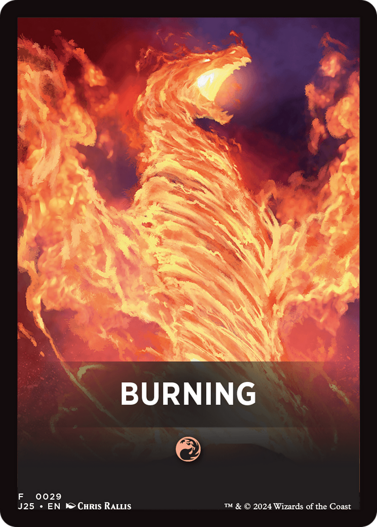 Burning Theme Card [Foundations Jumpstart Front Cards] | The CG Realm