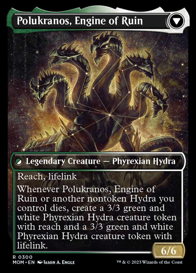 Polukranos Reborn // Polukranos, Engine of Ruin (Showcase Planar Booster Fun) [March of the Machine] | The CG Realm