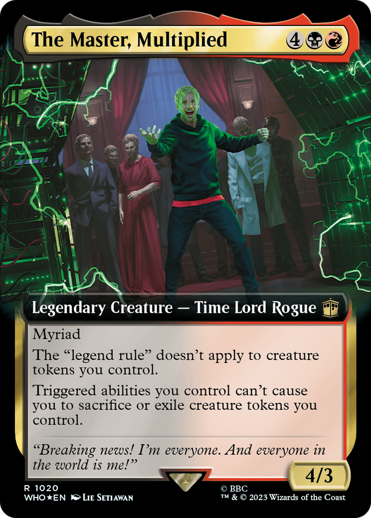 The Master, Multiplied (Extended Art) (Surge Foil) [Doctor Who] | The CG Realm