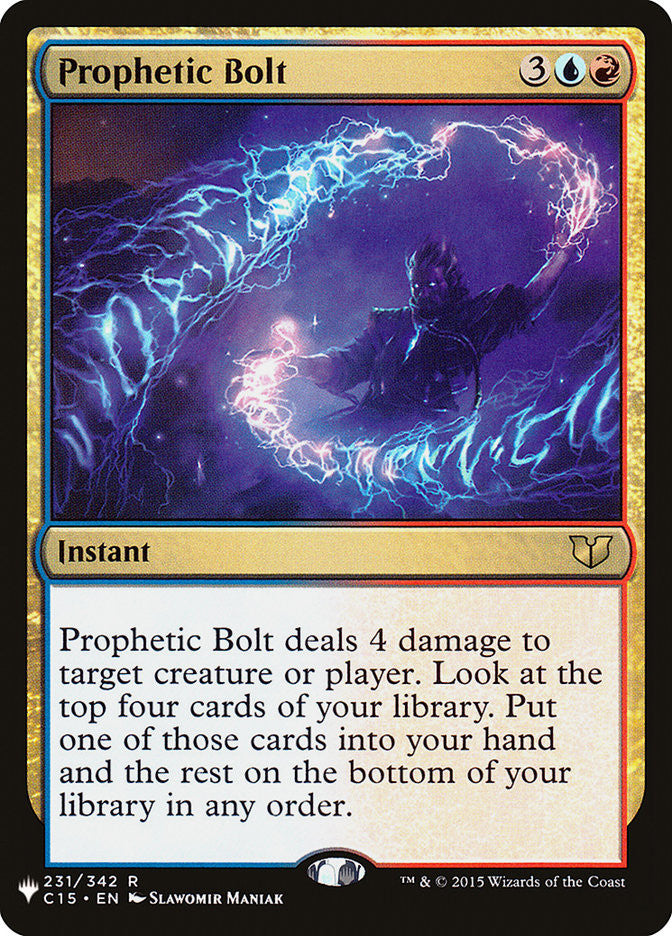 Prophetic Bolt [The List] | The CG Realm