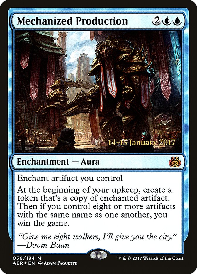 Mechanized Production [Aether Revolt Prerelease Promos] | The CG Realm