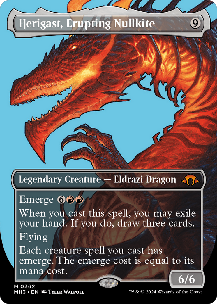 Herigast, Erupting Nullkite (Borderless) [Modern Horizons 3] | The CG Realm