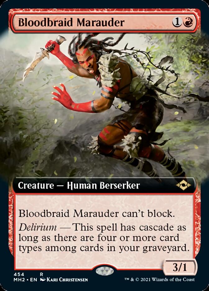 Bloodbraid Marauder (Extended Art) [Modern Horizons 2] | The CG Realm