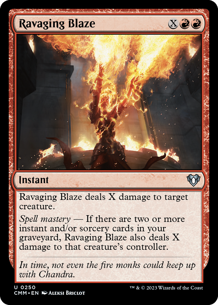 Ravaging Blaze [Commander Masters] | The CG Realm