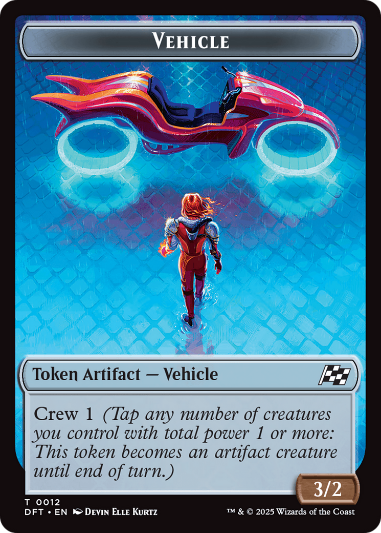 Vehicle // Pilot Double-Sided Token [Aetherdrift Tokens] | The CG Realm