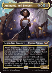 Aminatou, Veil Piercer (Borderless) [Duskmourn: House of Horror Commander] | The CG Realm