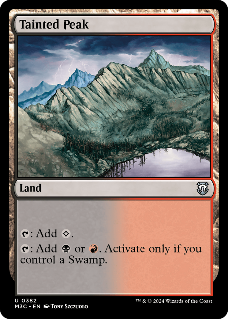 Tainted Peak (Ripple Foil) [Modern Horizons 3 Commander] | The CG Realm