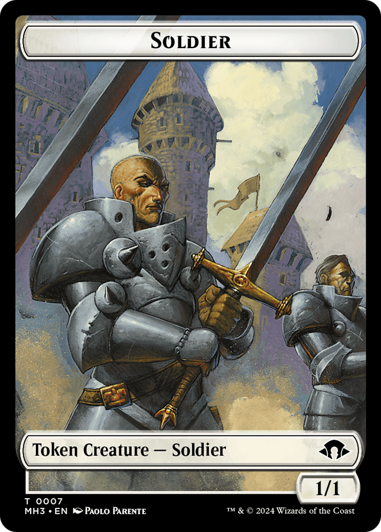 Eldrazi Spawn // Soldier Double-Sided Token [Modern Horizons 3 Tokens] | The CG Realm