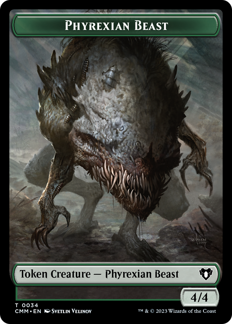 Phyrexian Beast Token [Commander Masters Tokens] | The CG Realm