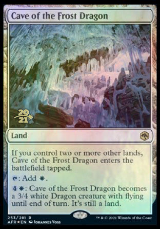 Cave of the Frost Dragon [Dungeons & Dragons: Adventures in the Forgotten Realms Prerelease Promos] | The CG Realm