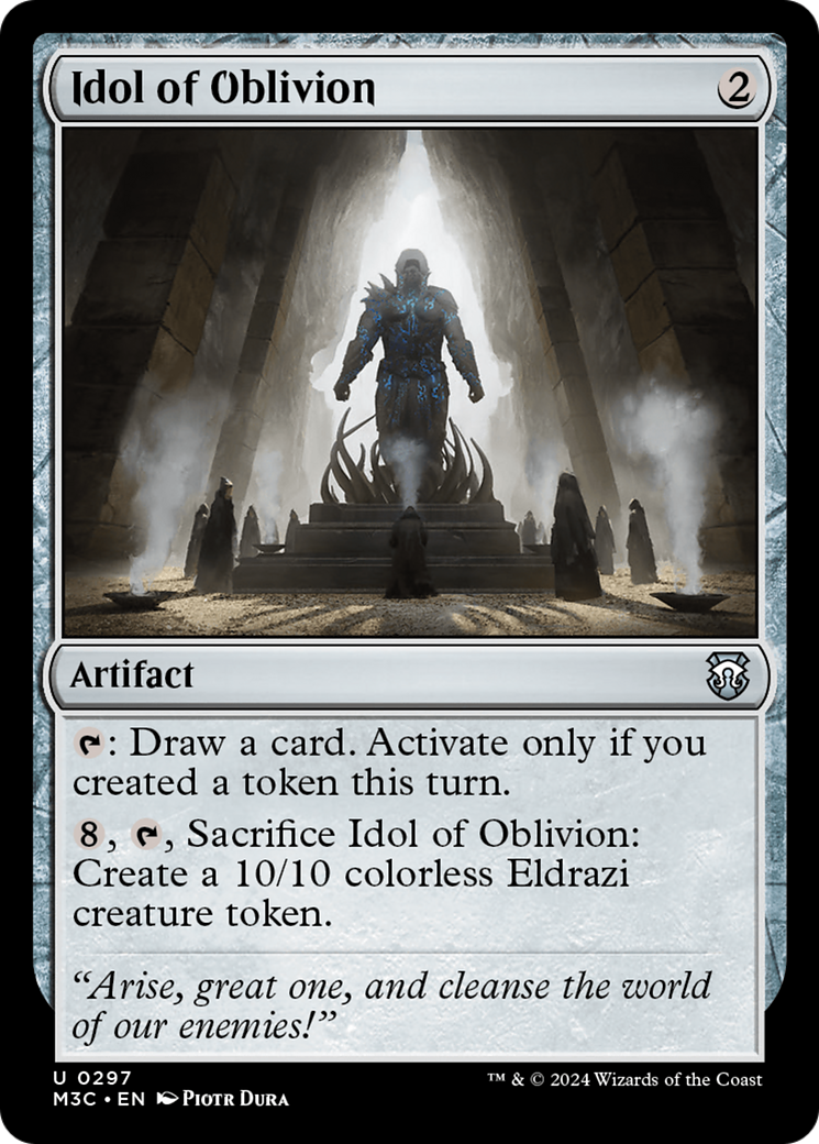 Idol of Oblivion (Ripple Foil) [Modern Horizons 3 Commander] | The CG Realm