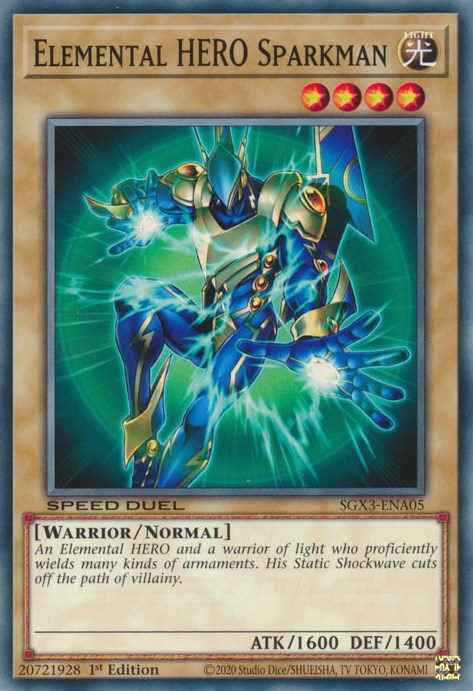 Elemental HERO Sparkman [SGX3-ENA05] Common | The CG Realm