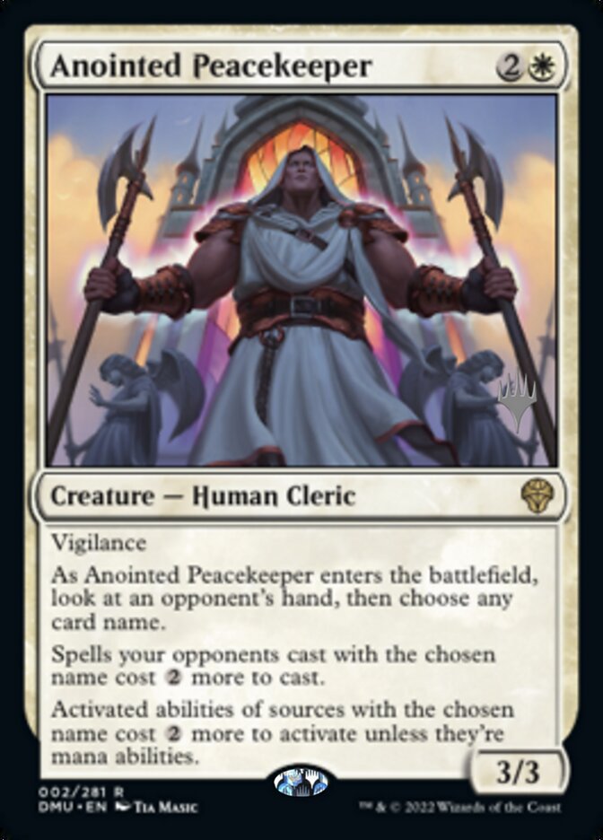 Anointed Peacekeeper (Promo Pack) [Dominaria United Promos] | The CG Realm