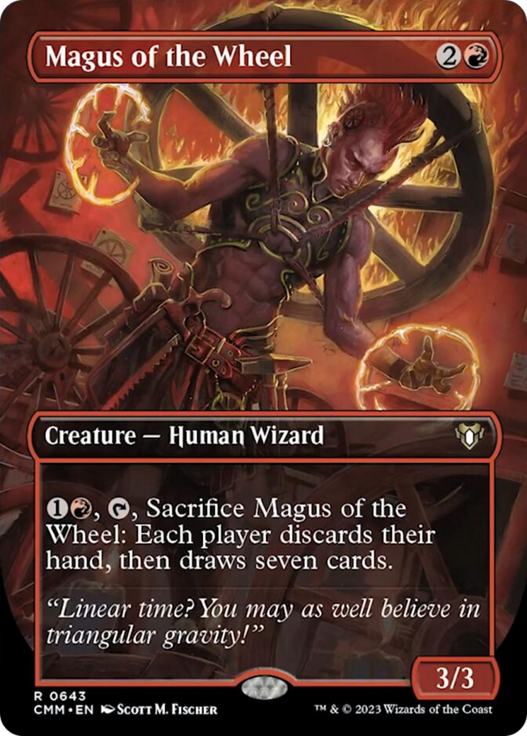 Magus of the Wheel (Borderless Alternate Art) [Commander Masters] | The CG Realm