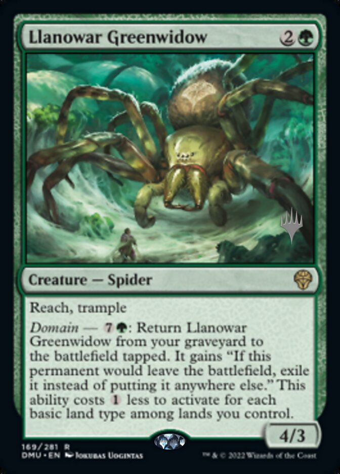 Llanowar Greenwidow (Promo Pack) [Dominaria United Promos] | The CG Realm