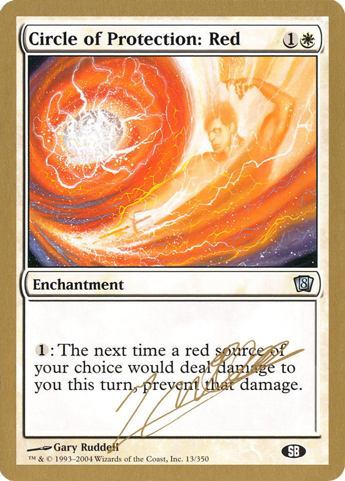 Circle of Protection: Red (Julien Nuijten) (SB) [World Championship Decks 2004] | The CG Realm