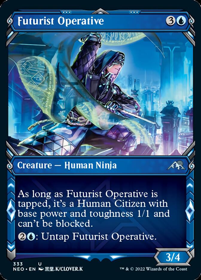 Futurist Operative (Showcase Ninja) [Kamigawa: Neon Dynasty] | The CG Realm